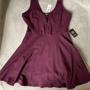 Express deep wire V skort dress